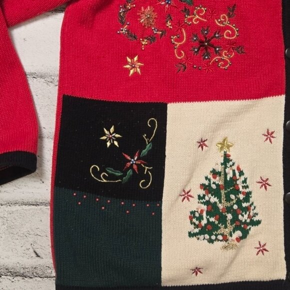 Vintage Tabi International Knitted Holiday Collection Christmas Cardigan - Picture 6 of 9